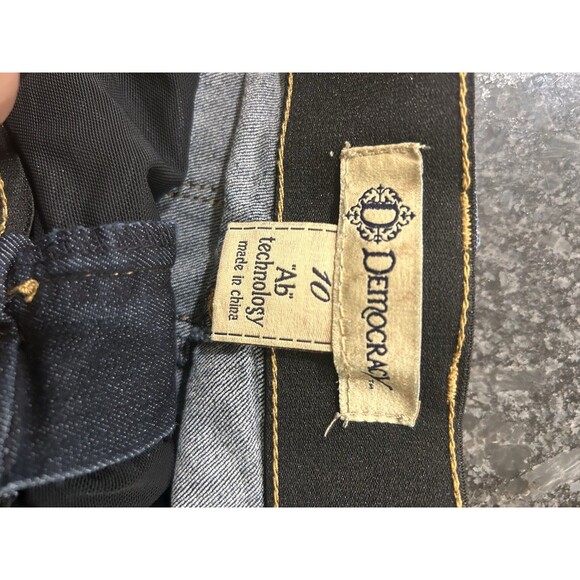 Democracy Ab Technology Skinny Jeans Womens Size 10 Mid Rise Dark Wash Slimming - Picture 3 of 8